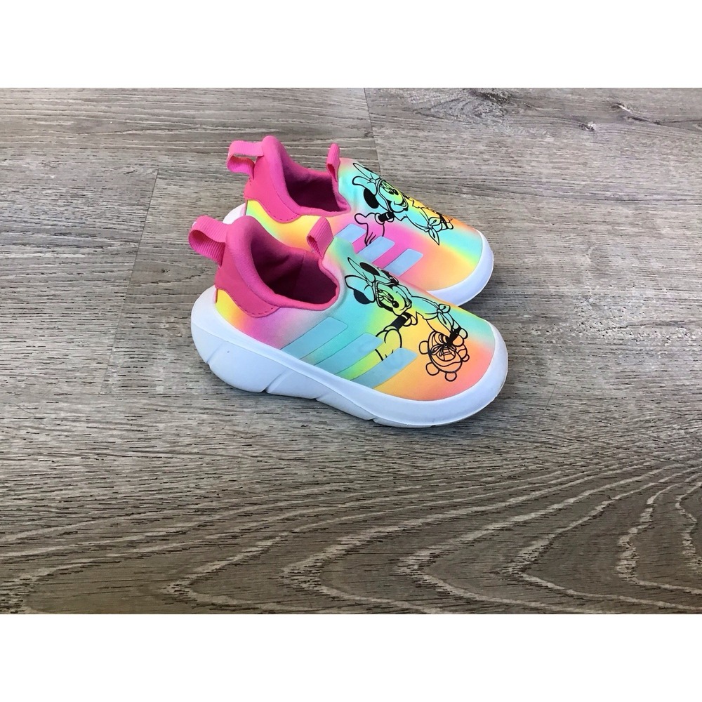 Adidas Monofit Minnie I x Disney ID8022 Girls Slip On Size 6K Shoes Colorful